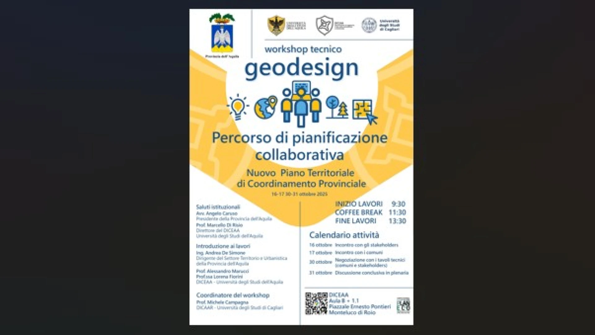 Geodesign, all’Aquila ultimi due giorni di workshop sulla pianificazione partecipata.